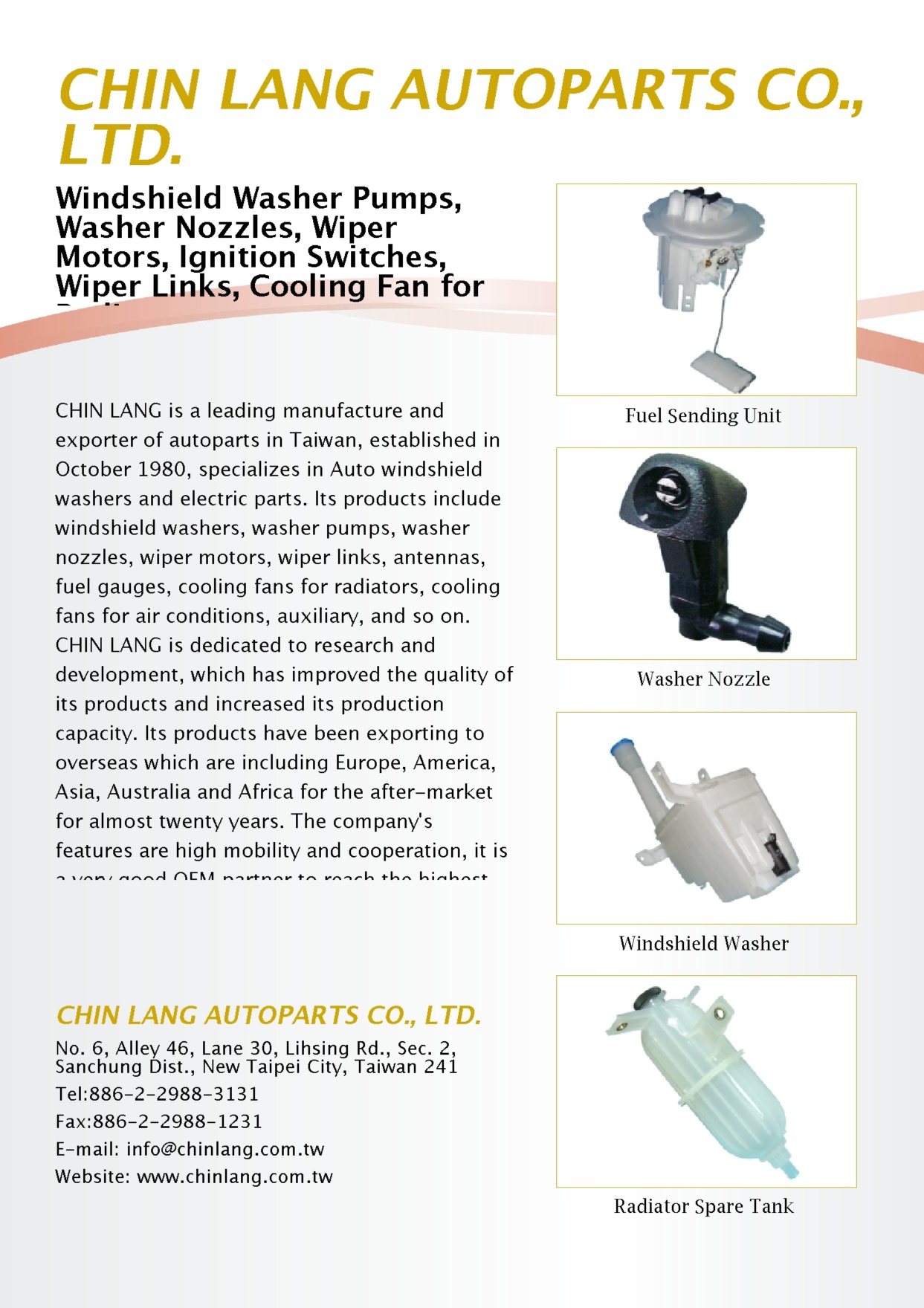 CHIN LANG AUTOPARTS CO., LTD.