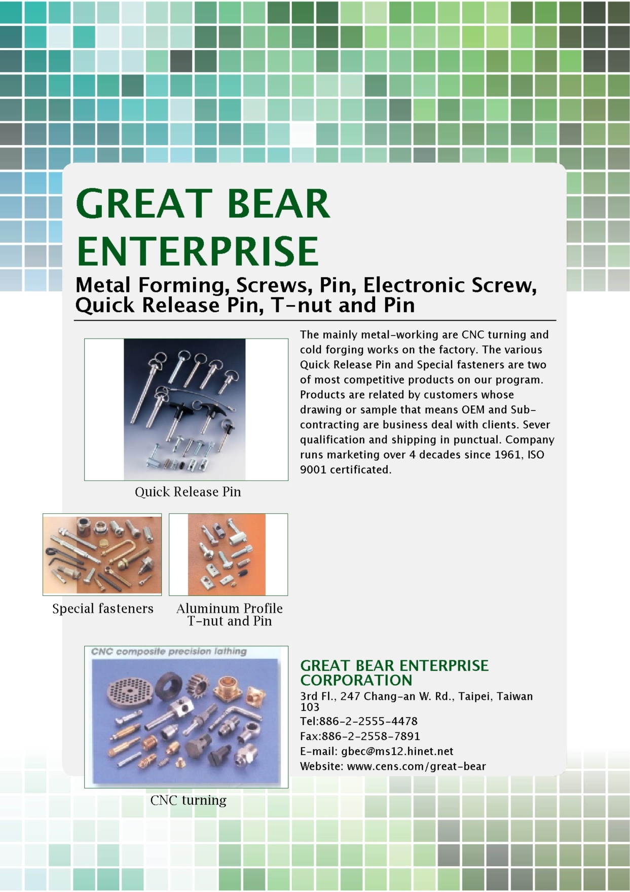 GREAT BEAR ENTERPRISE CORPORATION