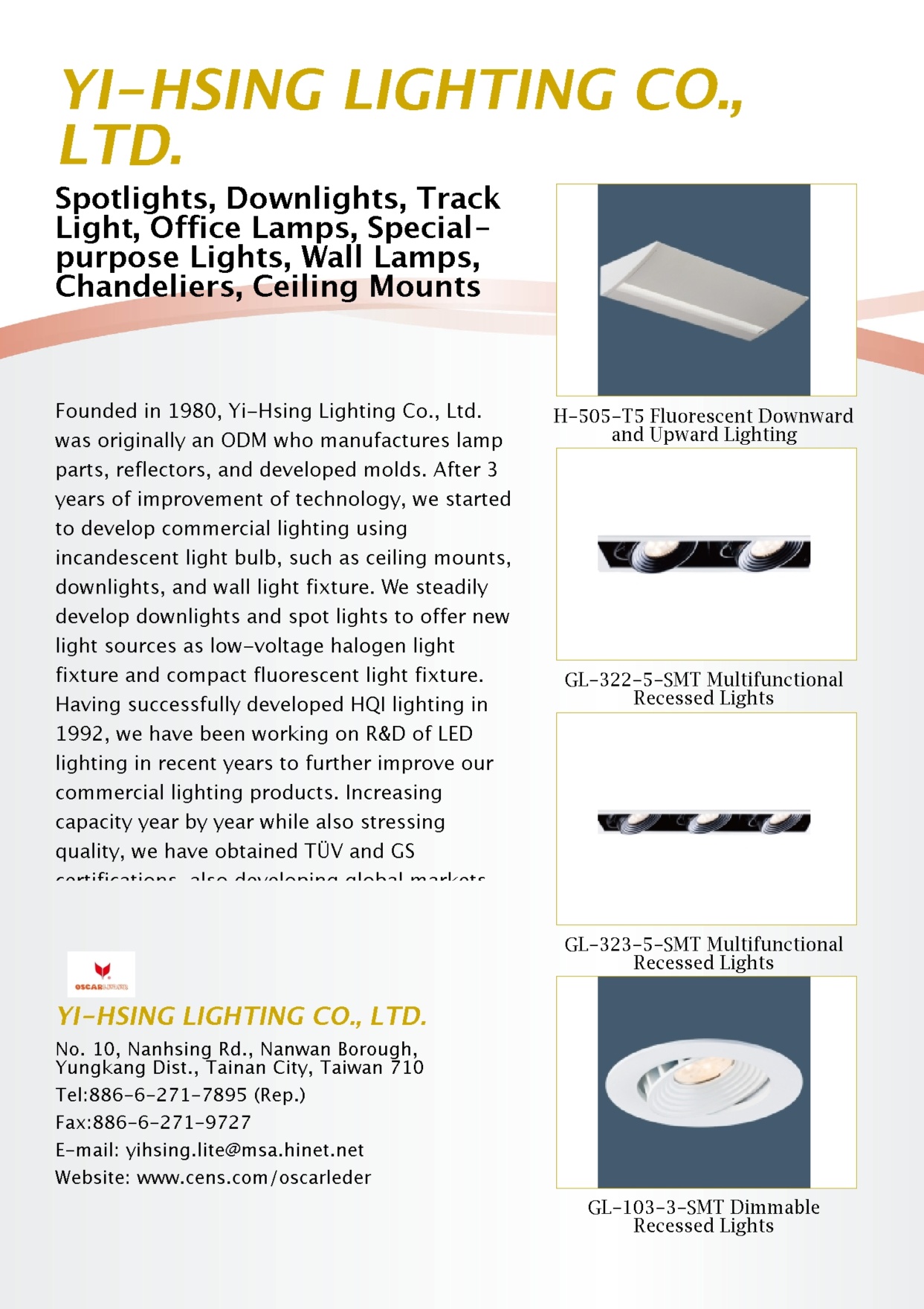 YI-HSING LIGHTING CO., LTD.