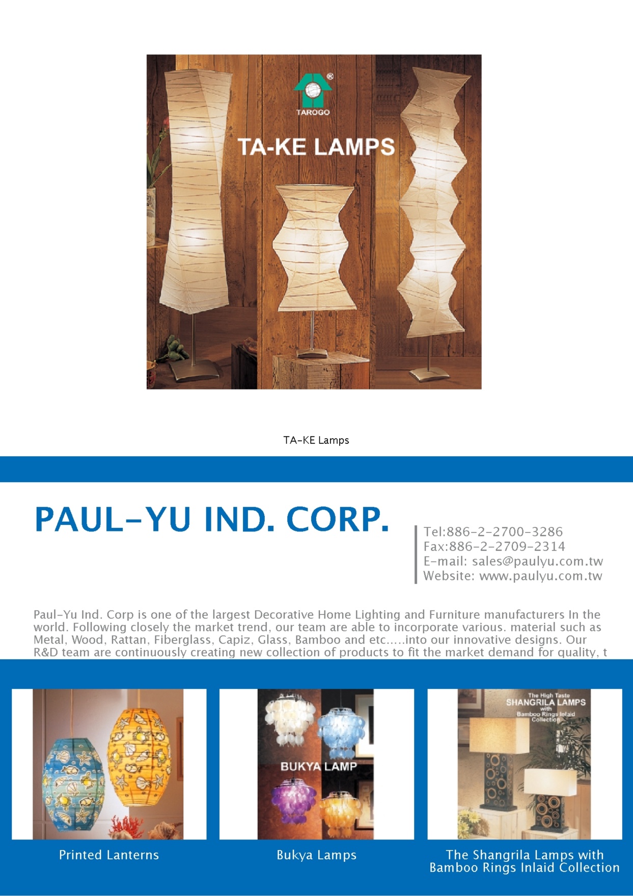 PAUL-YU IND. CORP.