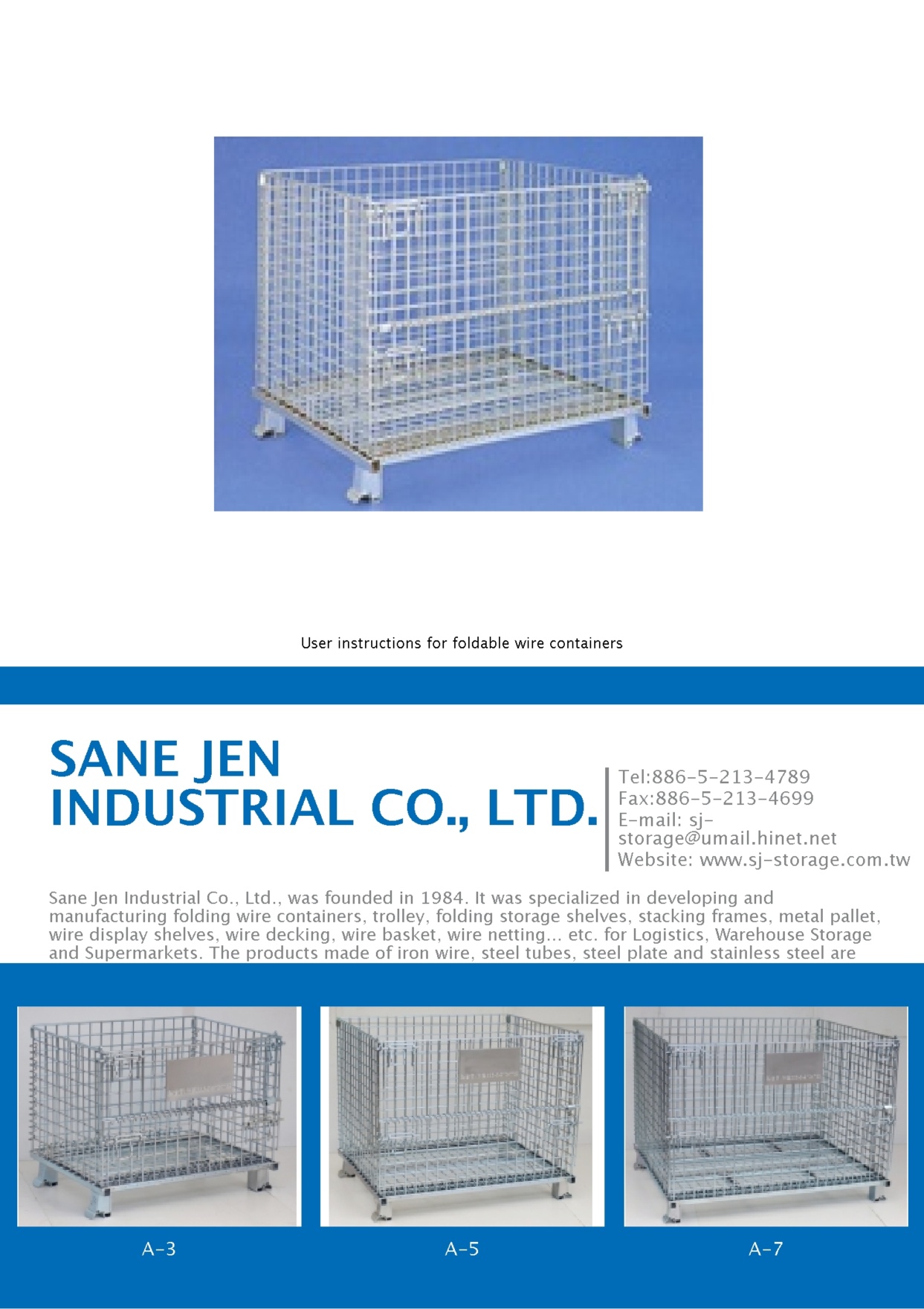 SANE JEN INDUSTRIAL CO., LTD.