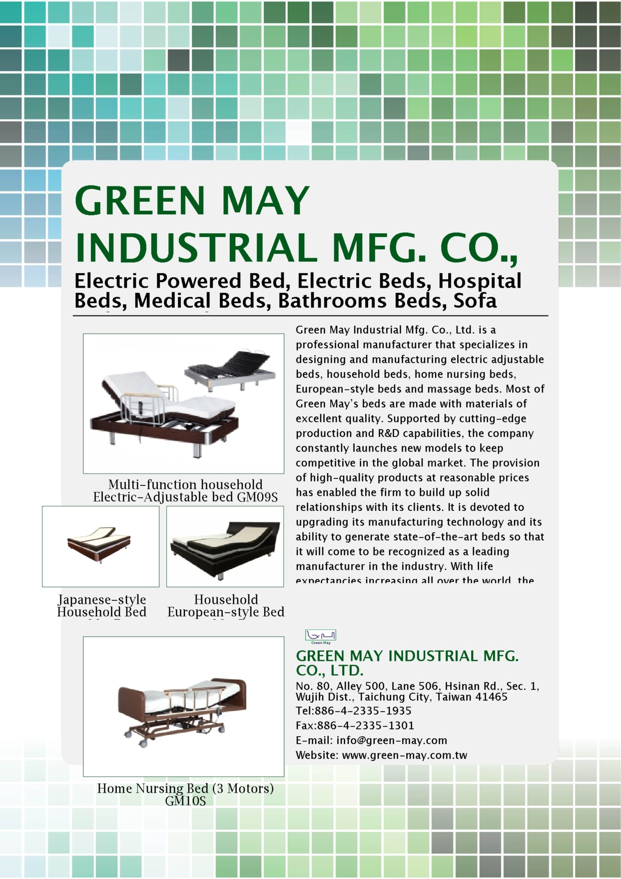 GREEN MAY INDUSTRIAL MFG. CO., LTD.