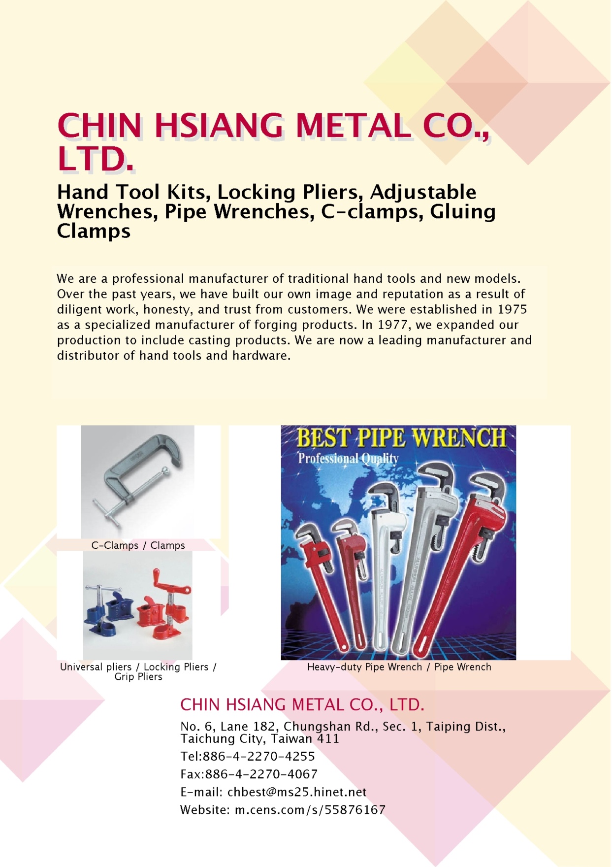 CHIN HSIANG METAL CO., LTD.