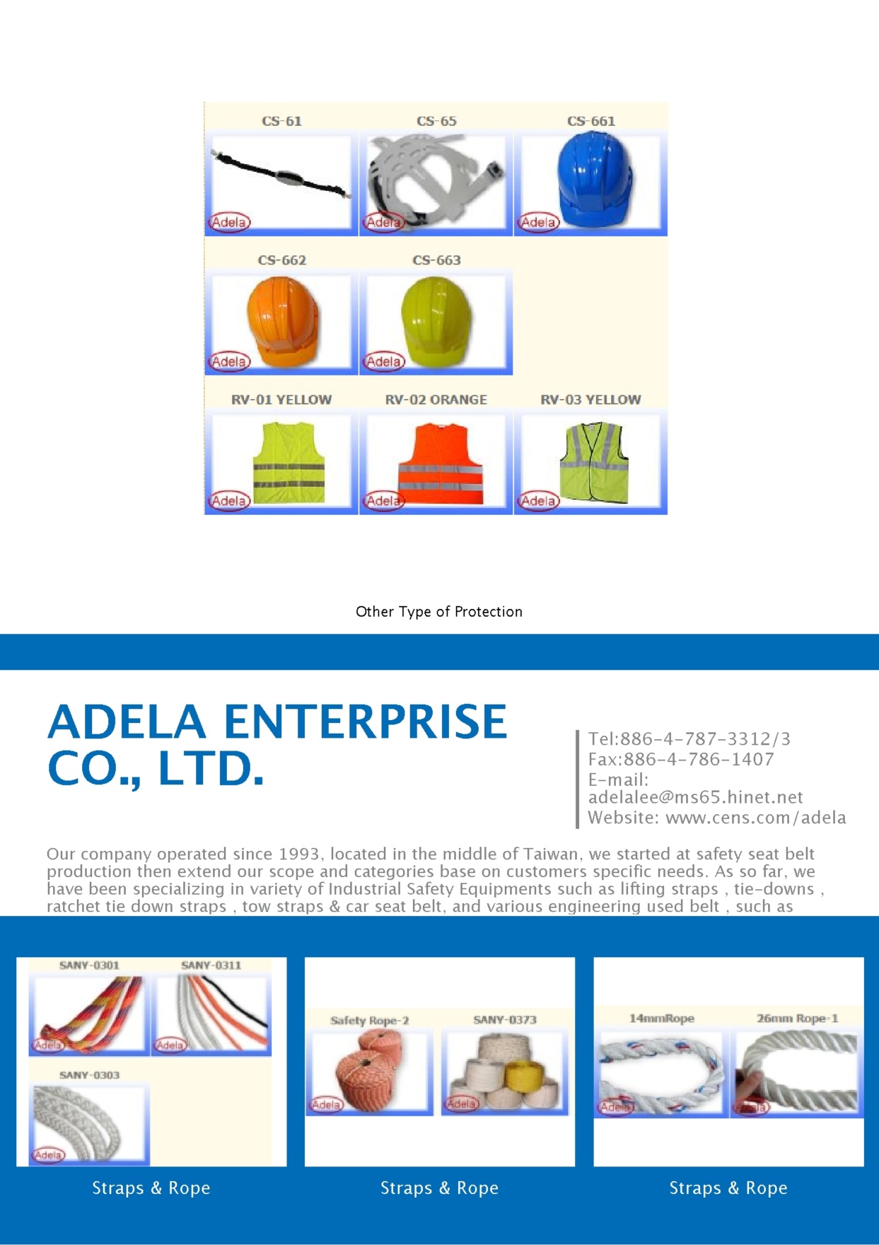 ADELA ENTERPRISE CO., LTD.