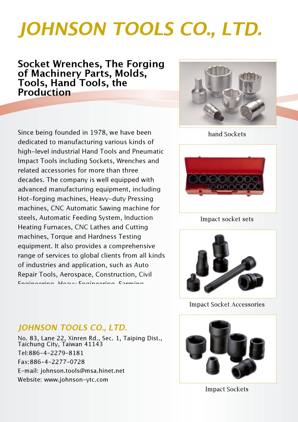 JOHNSON TOOLS CO., LTD.