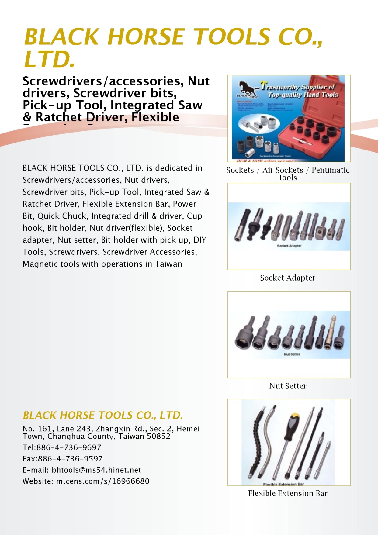 BLACK HORSE TOOLS CO., LTD.