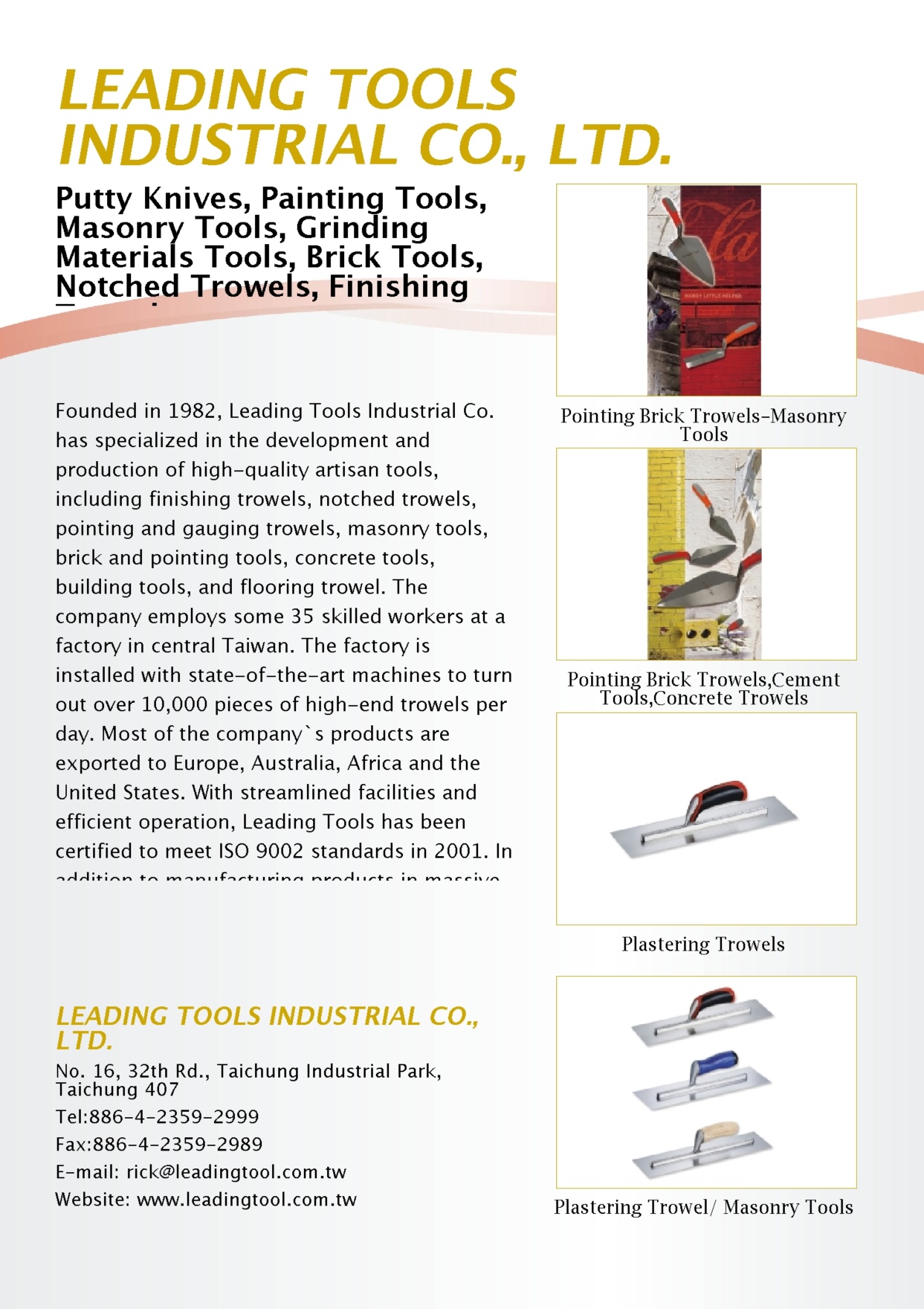 LEADING TOOLS INDUSTRIAL CO., LTD.