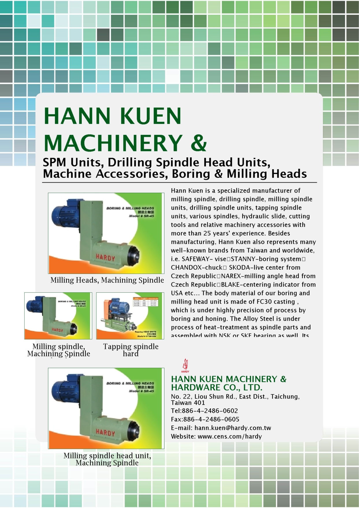 HANN KUEN MACHINERY & HARDWARE CO., LTD.