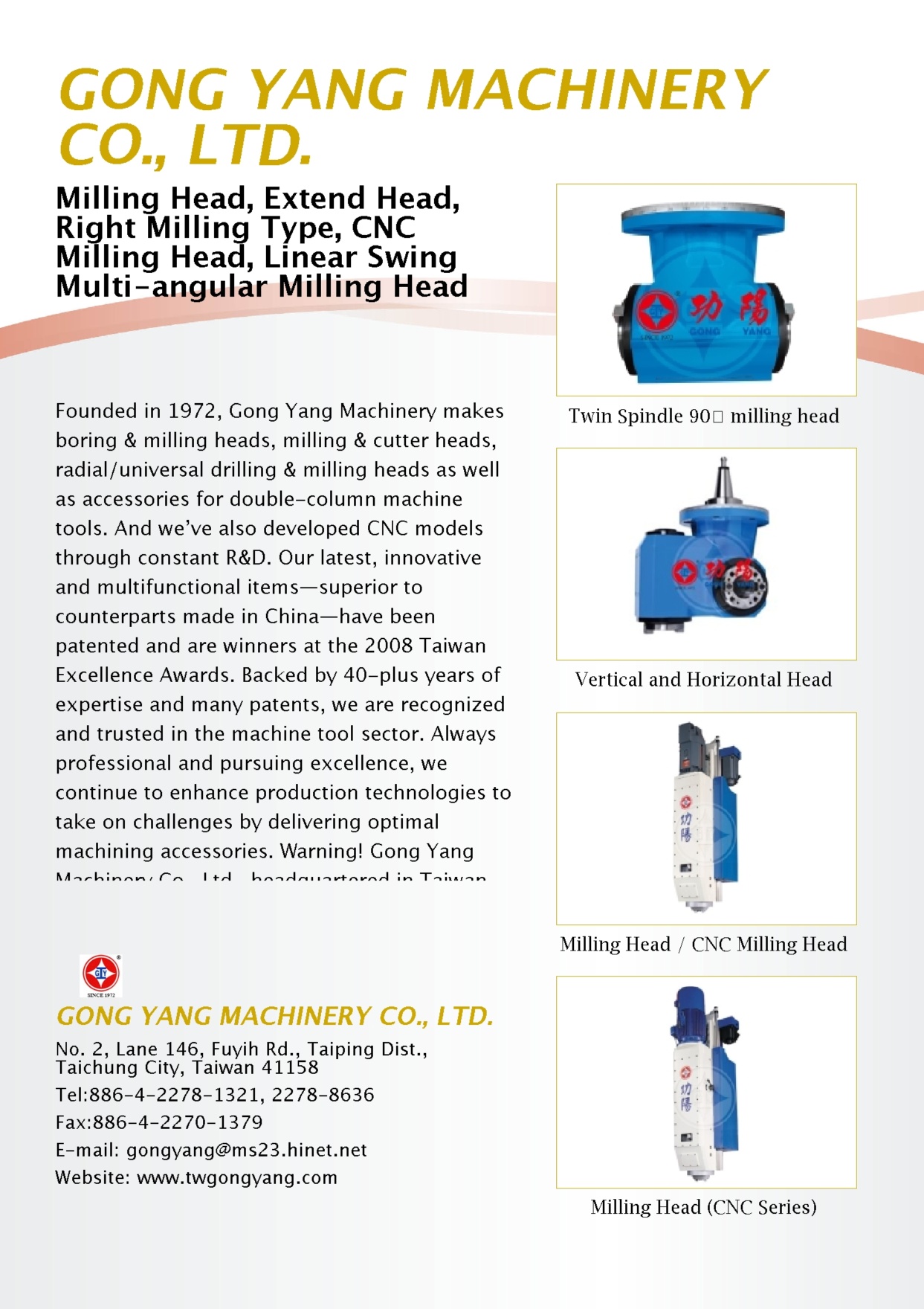 GONG YANG MACHINERY CO., LTD.