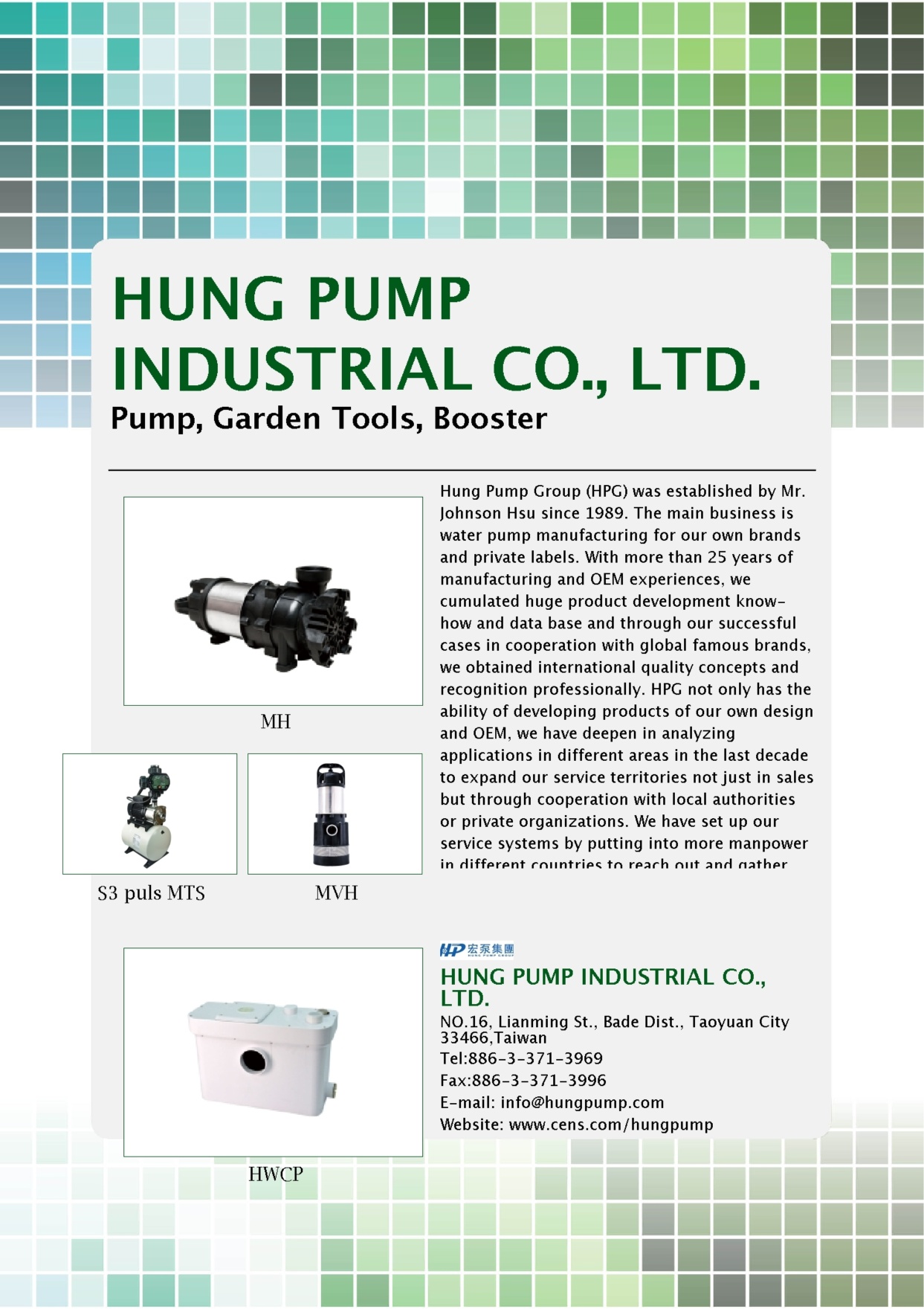 HUNG PUMP INDUSTRIAL CO., LTD.