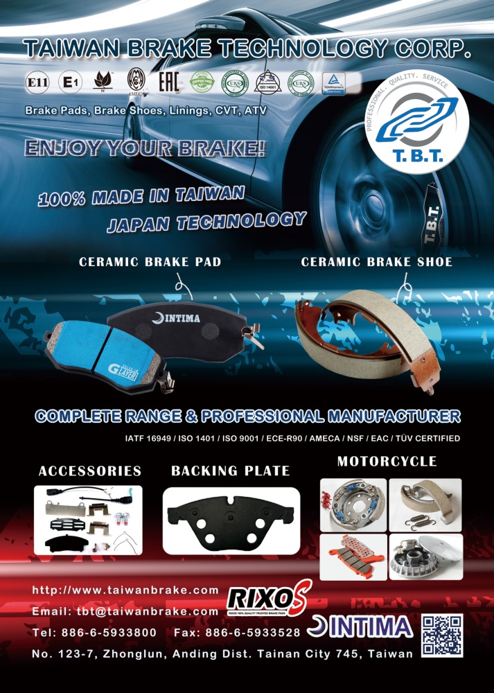 TTG-Taiwan Transportation Equipment Guide TAIWAN BRAKE TECHNOLOGY CORP.