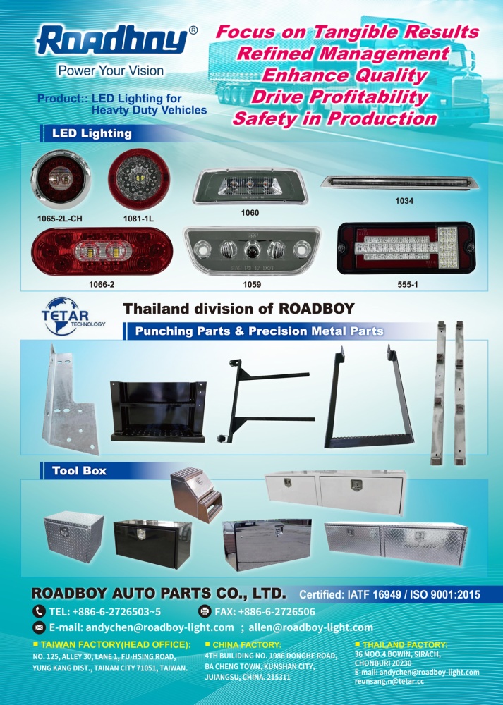 TTG-Taiwan Transportation Equipment Guide ROADBOY AUTO PARTS CO., LTD.