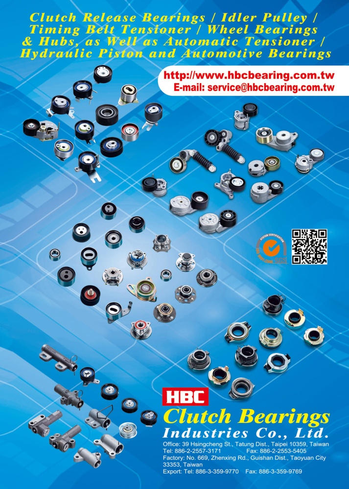 TTG-Taiwan Transportation Equipment Guide CLUTCH BEARINGS INDUSTRIES CO., LTD.