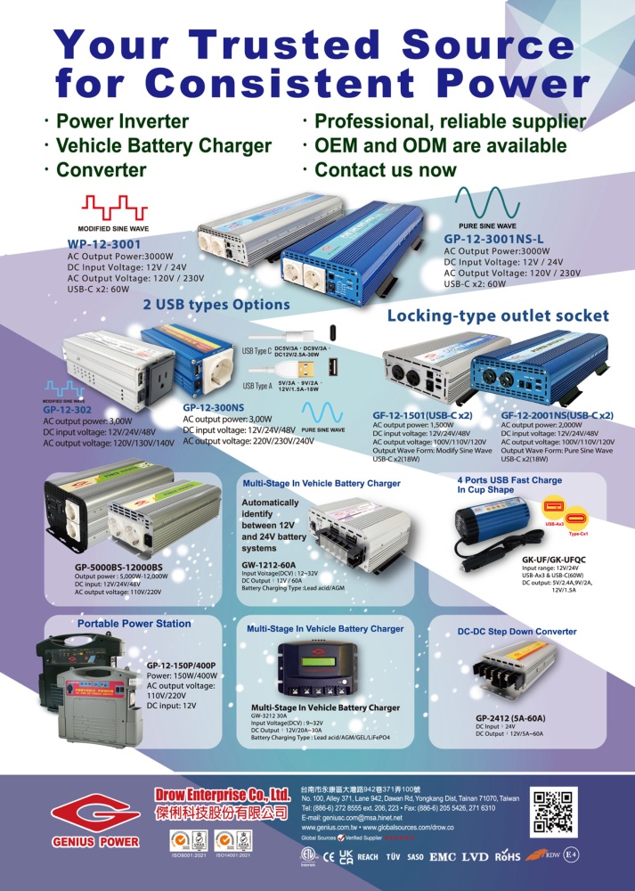 TTG-Taiwan Transportation Equipment Guide DROW ENTERPRISE CO., LTD.