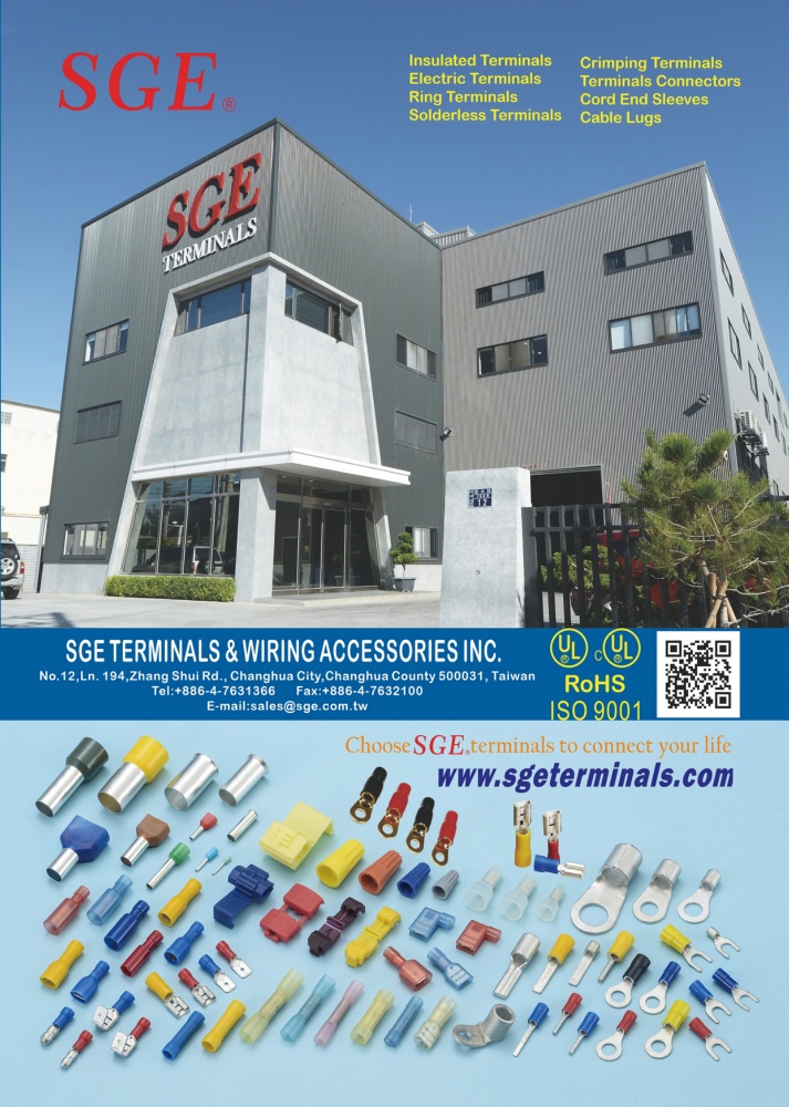 TTG-Taiwan Transportation Equipment Guide SGE TERMINALS & WIRING ACCESSORIES INC.