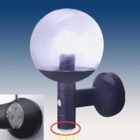 Sphere PIR Outdoor Lantern with 3-LED Nightlight Sphere PIR Outdoor Lantern with 3-LED Nightlight
