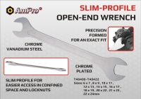 SLIM-PROFILE OPEN-END WRENCH