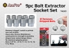 9PC BOLT EXTRACTOR SOCKET SET