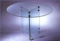 Round Engraved Dining Table