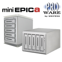 miniEPICa 系列 (3.5” 桌上型 5 Bays USB 3.0, eSATA, 1394b - SATA 磁碟阵列系统)