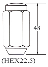 Extra Long wheel  Nut (1pc)