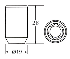 Inner Hex Wheel Nut