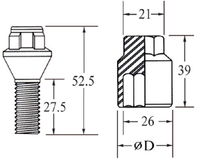 Bolt Type (Cone seat)