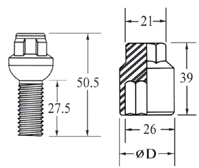 Bolt Type (Cone seat)