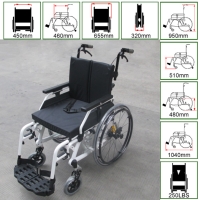 Wheelchair w/shock absorber