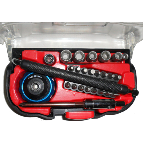 28 pc  Palm Driver & power bit Set