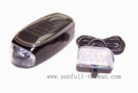 Solar-powered Bike Lamps (front & rear lamp set)