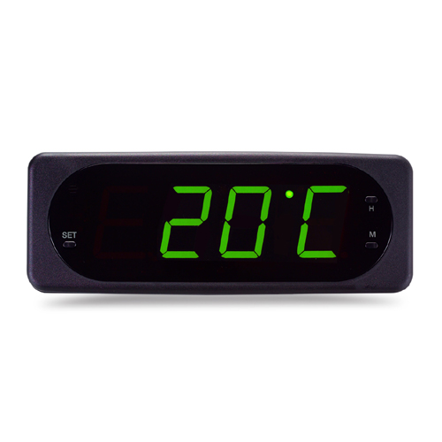 Bus Clock W/Thermometer
