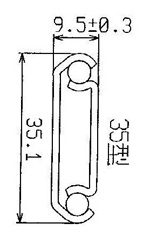 3503 中型3/4延伸双排钢珠滑轨