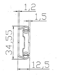 3581 Light-duty 3/4 Extension Ball Bearing Drawer Slides