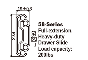 5810 Heavy-duty Drawer Slide