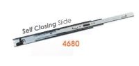4680 Medium-duty Full Extension Ball Bearing Drawer Slides with self closing