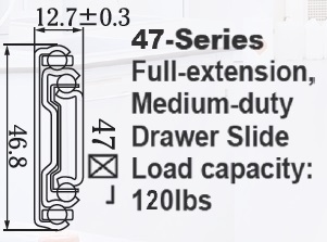 4701 全部延伸中型滑軌