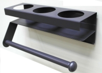 MAG. 3-CAN SPRAY CAN RACK W/ Tissue Holder-Taper MAG. 3-CAN SPRAY CAN RACK W/ Tissue Holder-Taper