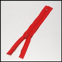 Red No. 2 Nylon Zipper
