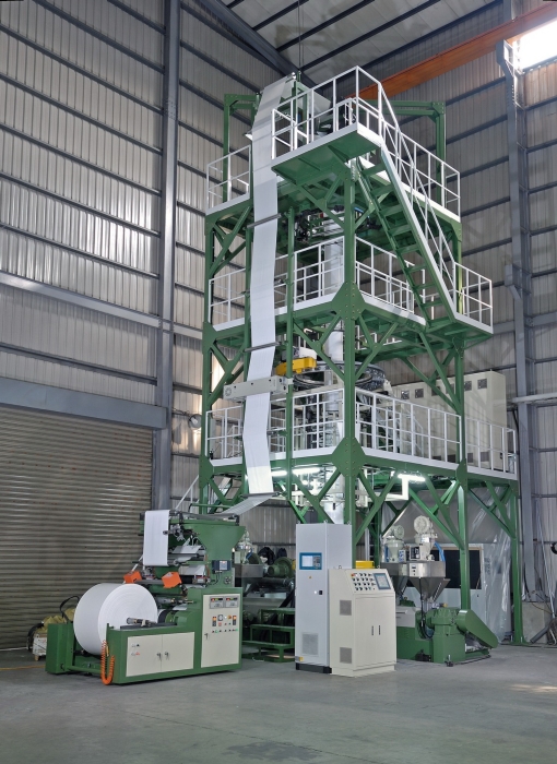 FFS BAGS 3-LAYER CO-EXTRUSION INFLATION MACHINE