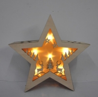 木製五角星裝飾燈