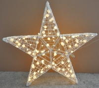 3D户外五角星造型灯