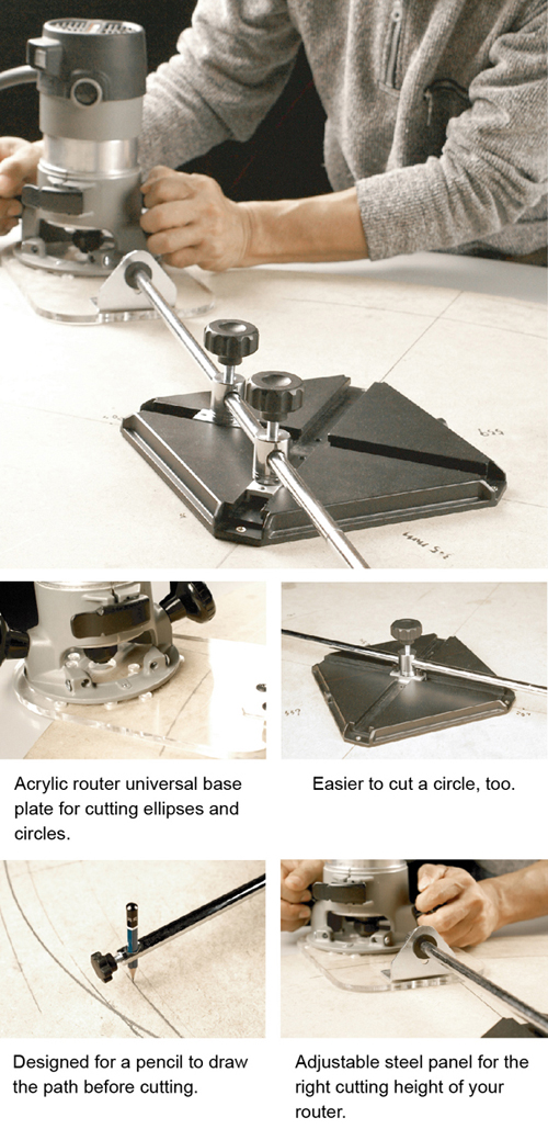 Oval / Circle Cutter with Vacuum Base