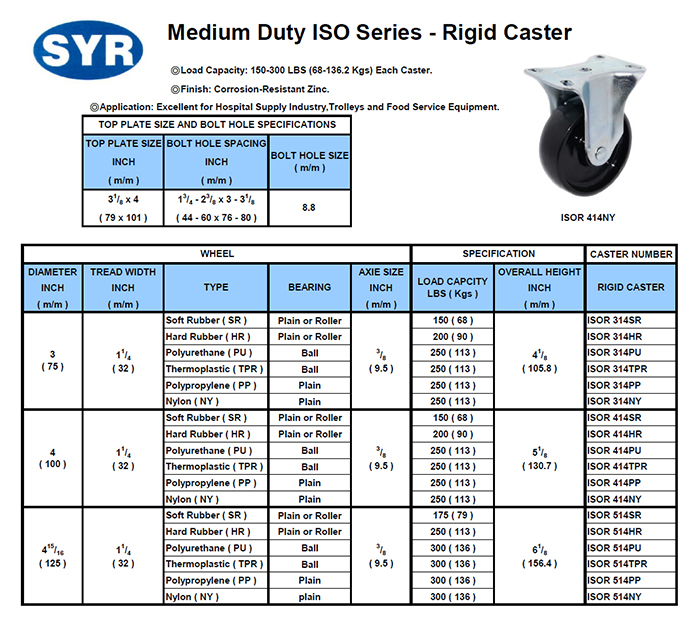 Rigid Casters