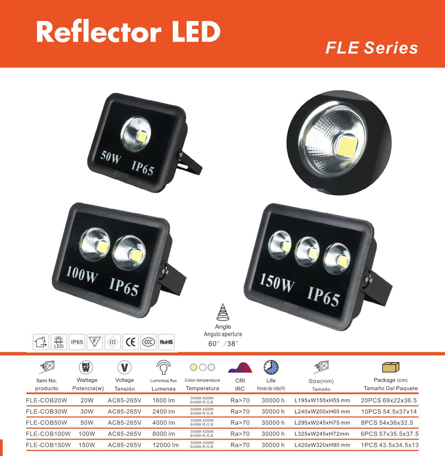 FLOOD LED COB