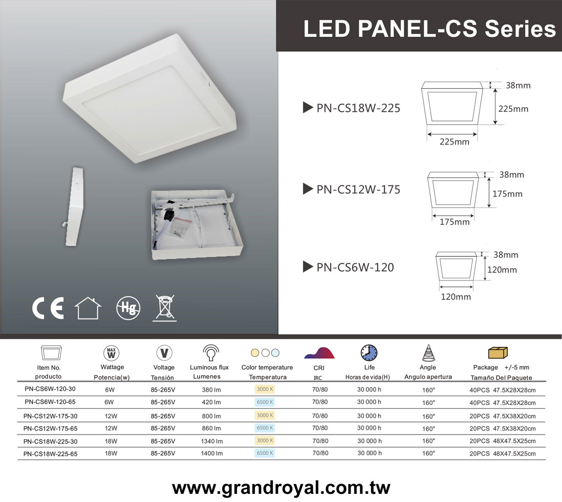 LED PANEL - CS Series