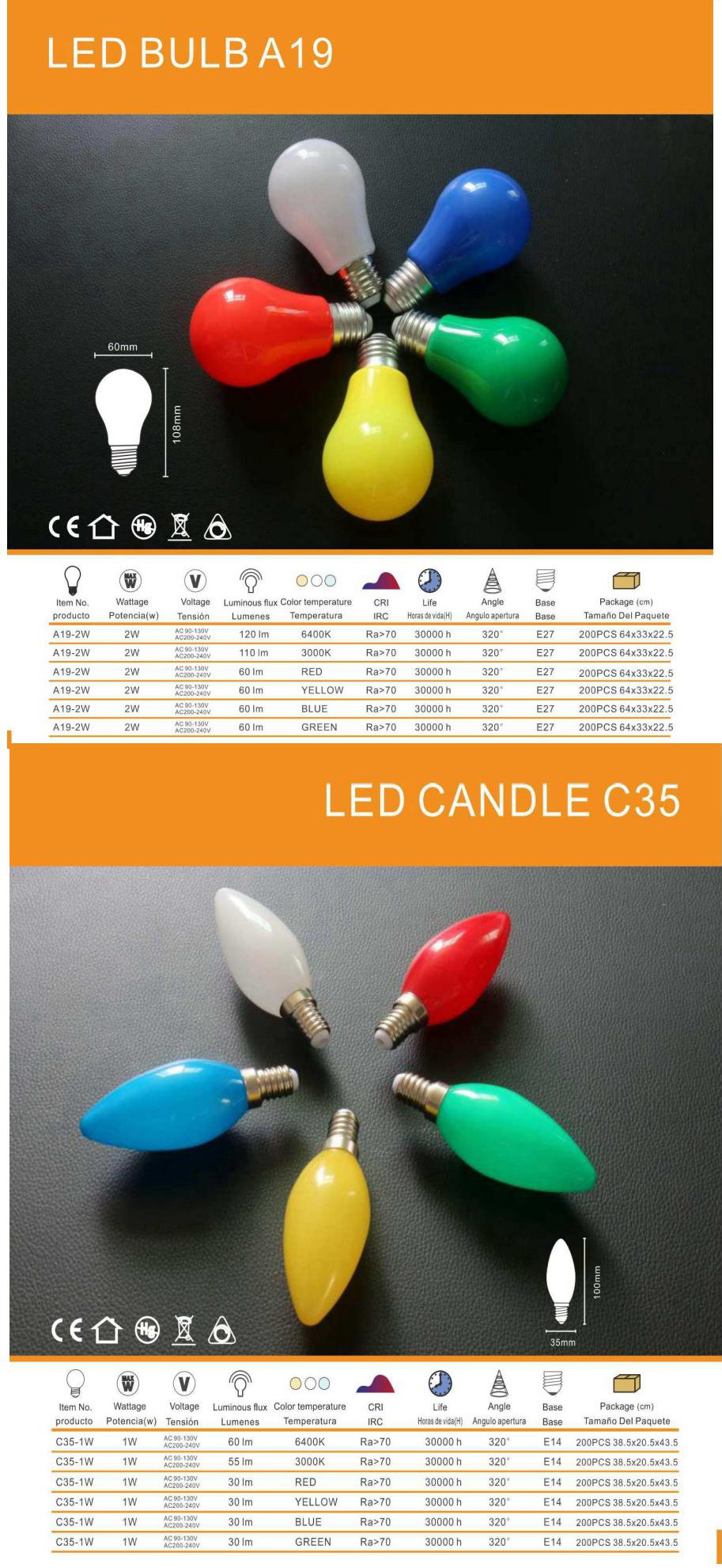 LED BULB A19-C35