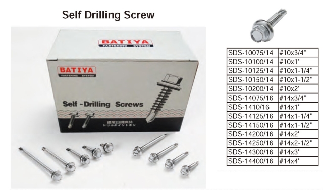 SELF DRILLING SCREW W/WASHER