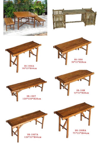竹休閒折合桌椅
