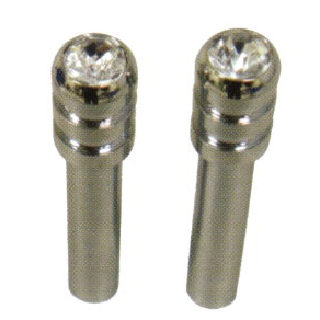 Lock Knob-Fluted Oval-W/Diamond Lock Knob-Fluted Oval-W/Diamond